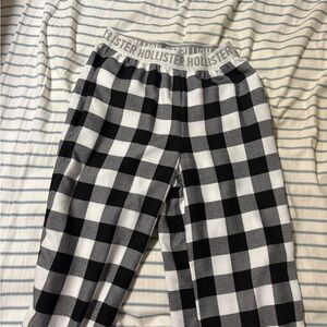 Hollister Black and White Checkered Pajamas size XS